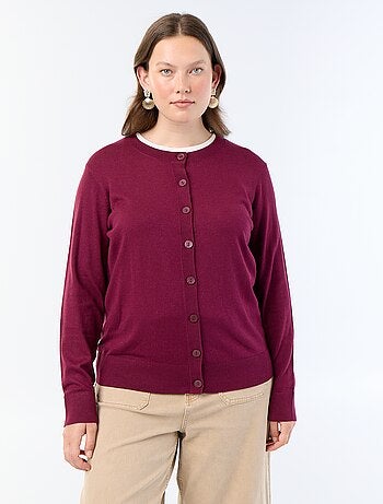 Effen gebreid vest