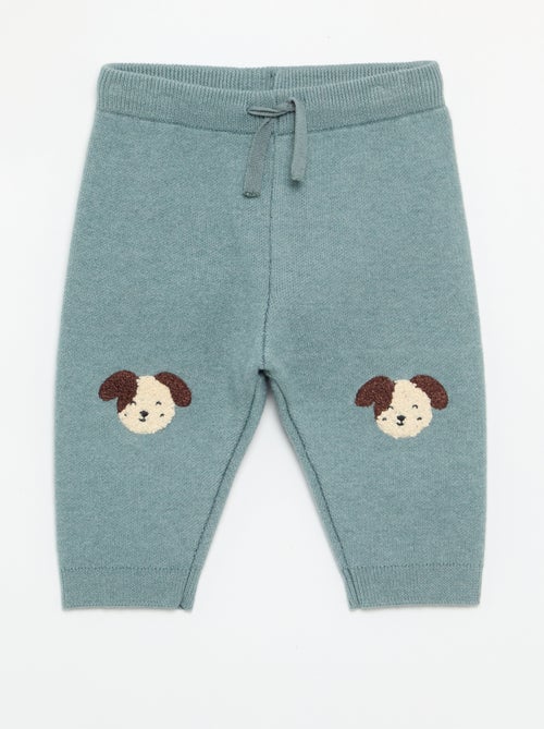 Effen gebreide broek - Kiabi