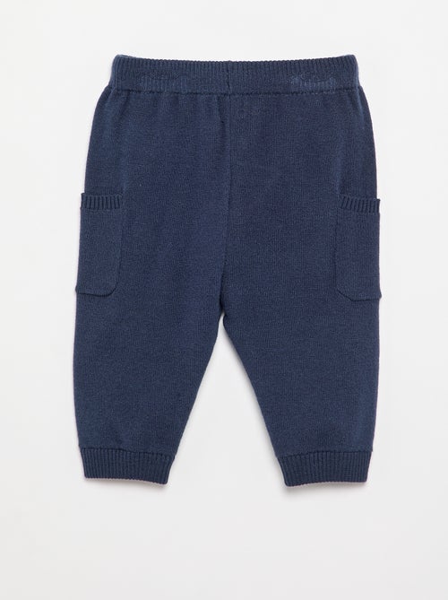 Effen gebreide broek - Kiabi
