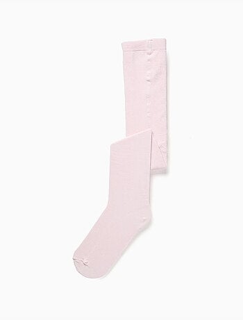 Effen gebreide panty met anti-pilling