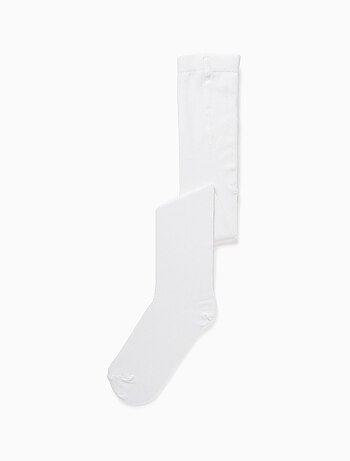 Effen gebreide panty met anti-pilling