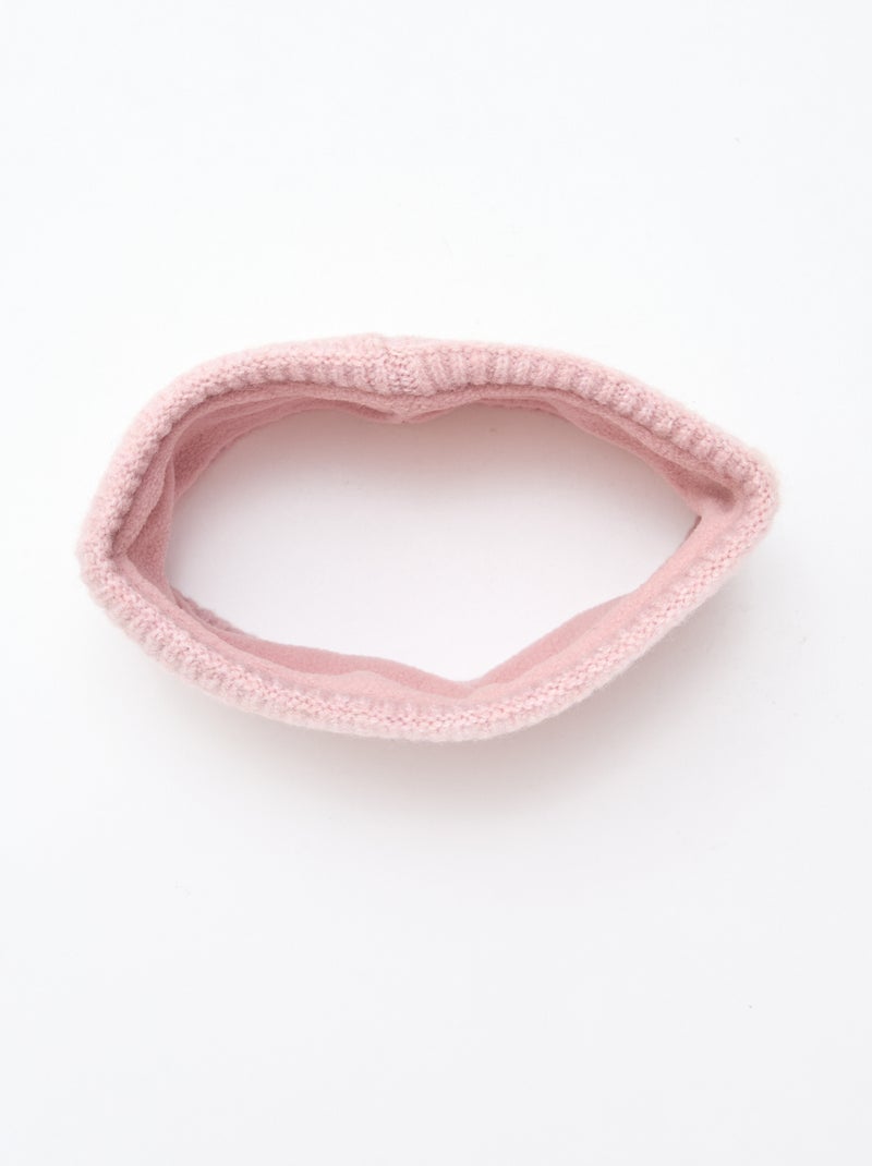 Effen gebreide snood Rose - Kiabi