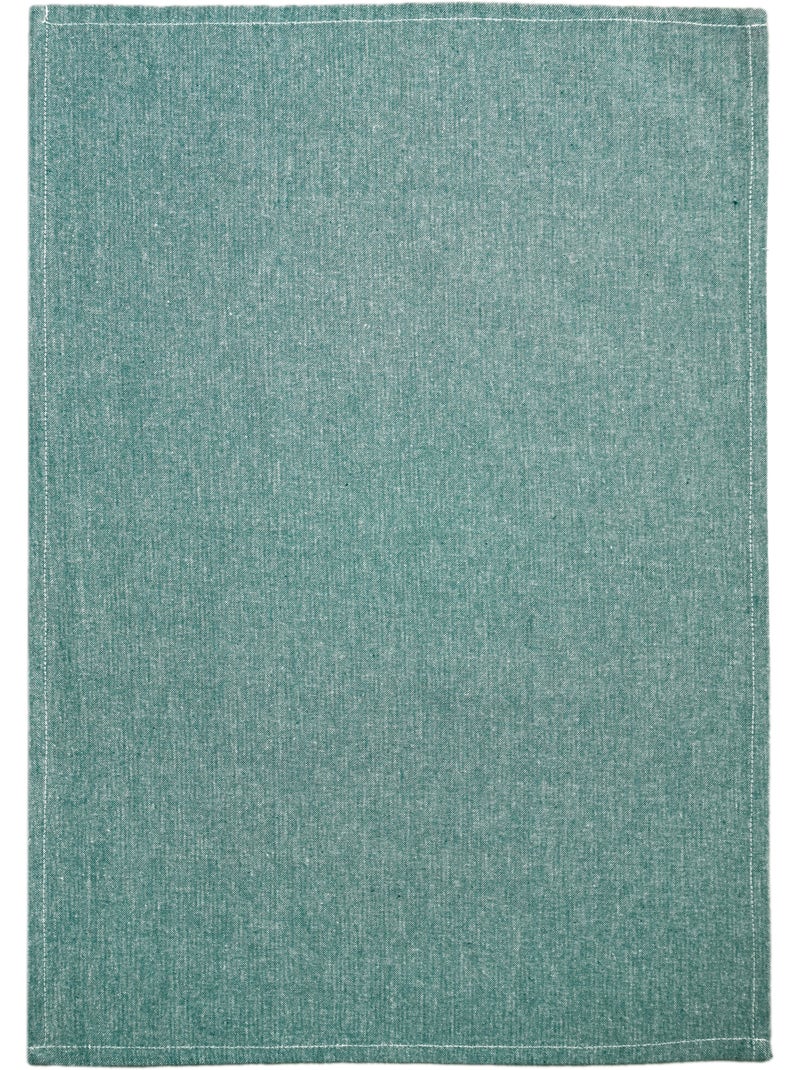 Effen geweven katoenen keukenhanddoek Blauw - Kiabi