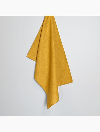 Effen geweven katoenen keukenhanddoek