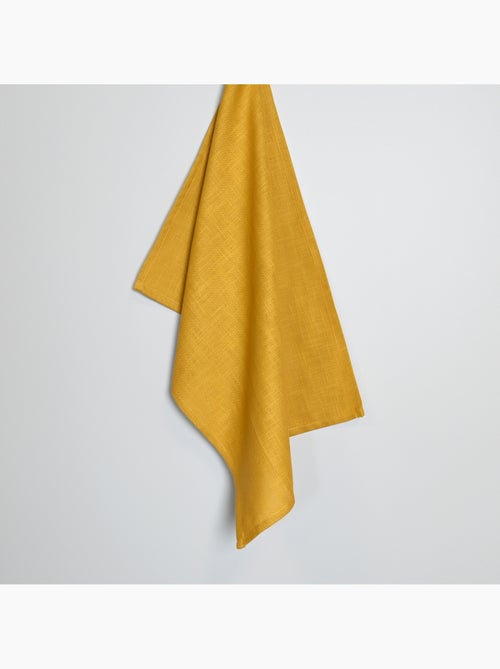 Effen geweven katoenen keukenhanddoek - Kiabi