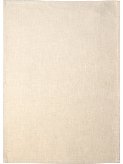 Effen geweven katoenen keukenhanddoek - Kiabi