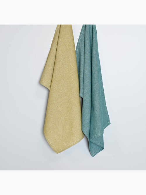 Effen geweven katoenen keukenhanddoek - Kiabi Effen geweven katoenen keukenhanddoek - Kiabi