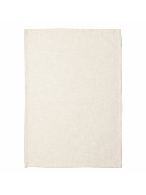 Effen geweven katoenen keukenhanddoek - Kiabi
