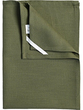 Effen geweven katoenen keukenhanddoek