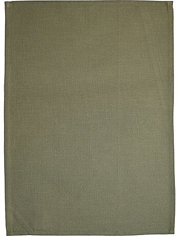 Effen geweven katoenen keukenhanddoek
