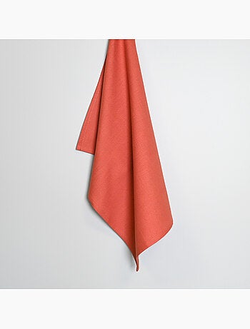 Effen geweven katoenen keukenhanddoek