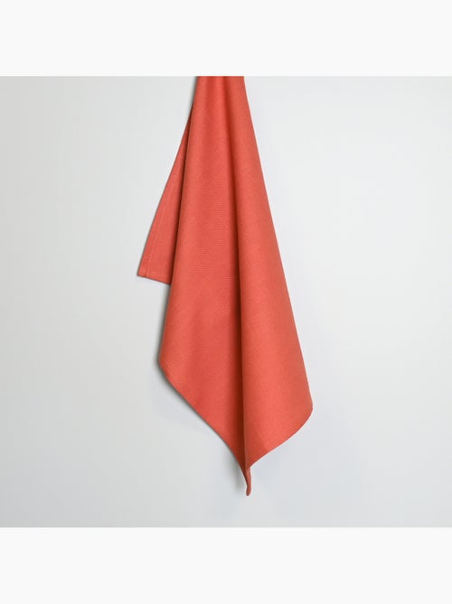 Effen geweven katoenen keukenhanddoek - Kiabi