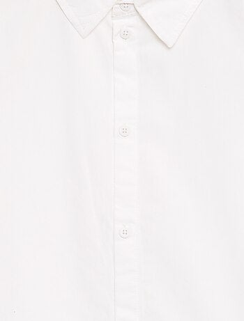 Effen hemd met korte mouwen