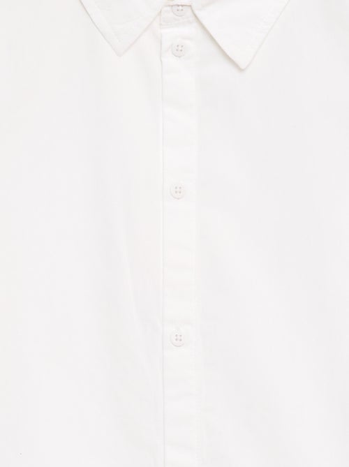 Effen hemd met korte mouwen - Kiabi