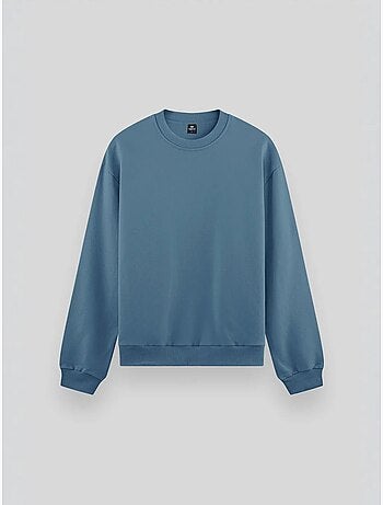 Effen heren sweatshirt met ronde hals tommy