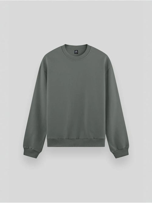 Effen heren sweatshirt met ronde hals tommy - Kiabi