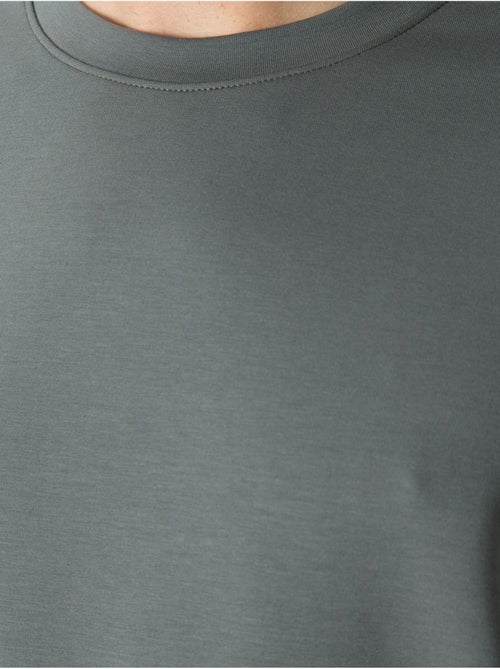 Effen heren sweatshirt met ronde hals tommy - Kiabi