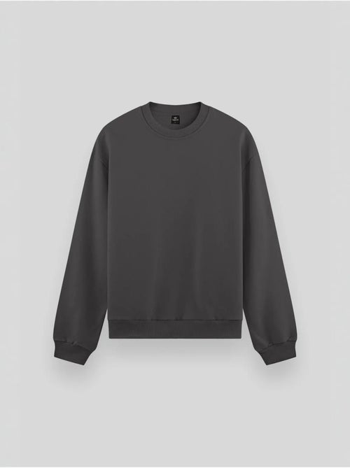 Effen heren sweatshirt met ronde hals tommy - Kiabi