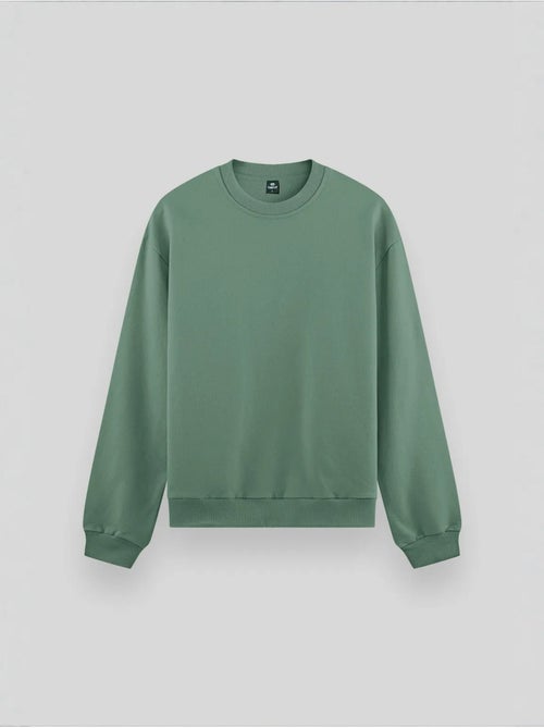 Effen heren sweatshirt met ronde hals tommy - Kiabi