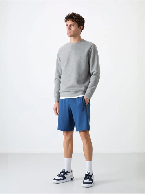 Effen heren sweatshirt met ronde hals tommy - Kiabi