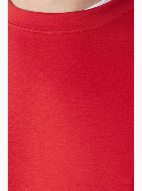 Effen heren sweatshirt met ronde hals tommy - Kiabi