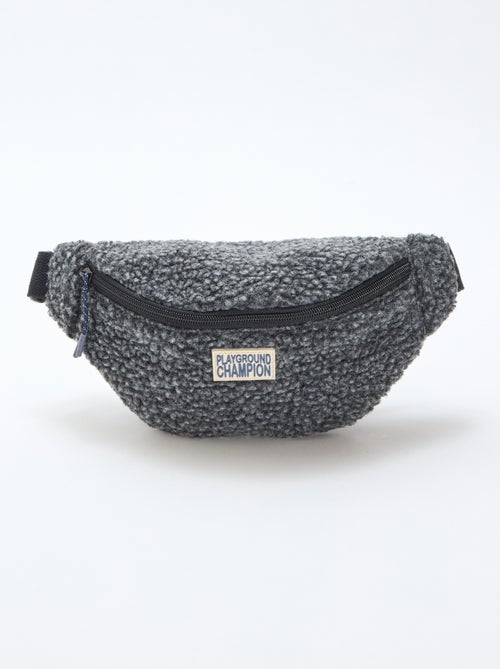 Effen heuptas met schapenvachteffect 27x15 cm - Kiabi