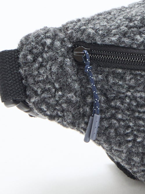 Effen heuptas met schapenvachteffect 27x15 cm - Kiabi