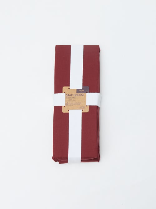 Effen hoeslaken 140 x 200 cm - Kiabi