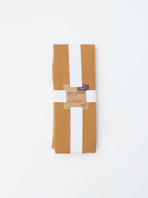 Effen hoeslaken 140 x 200 cm - Kiabi