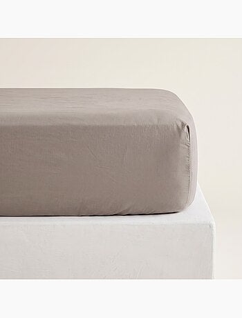Effen hoeslaken van 100% katoen voor matrassen tot 30 cm dik - gamusi.