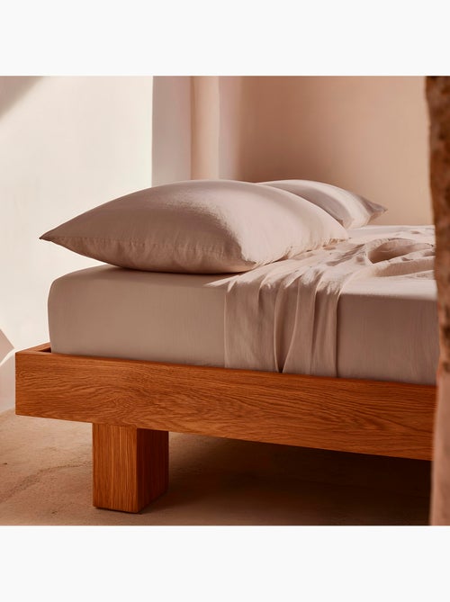 Effen hoeslaken van 100% katoen voor matrassen tot 30 cm dik - Gamusi. - Kiabi Effen hoeslaken van 100% katoen voor matrassen tot 30 cm dik - Gamusi. - Kiabi
