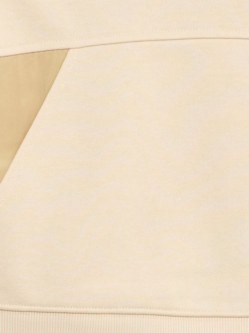 Effen hoodie met kangoeroezak - Kiabi