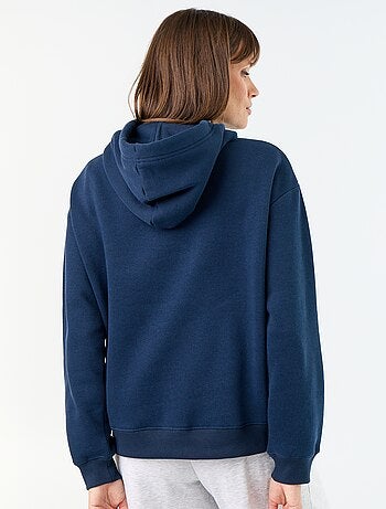 Effen hoodie met kangoeroezak