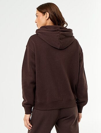 Effen hoodie met kangoeroezak