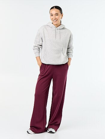 Effen hoodie met kangoeroezak