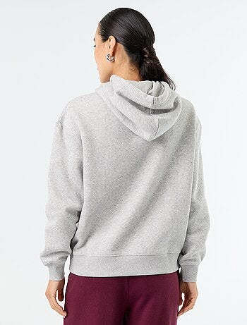 Effen hoodie met kangoeroezak