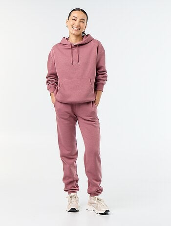 Effen hoodie met kangoeroezak