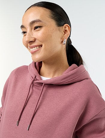 Effen hoodie met kangoeroezak