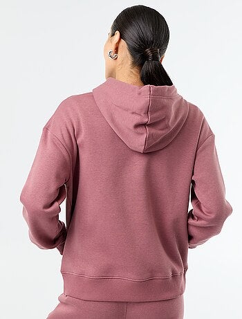 Effen hoodie met kangoeroezak