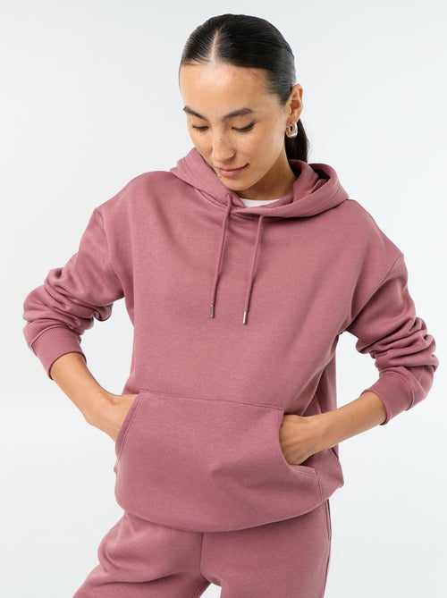 Effen hoodie met kangoeroezak - Kiabi