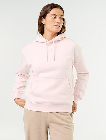 Effen hoodie met kangoeroezak