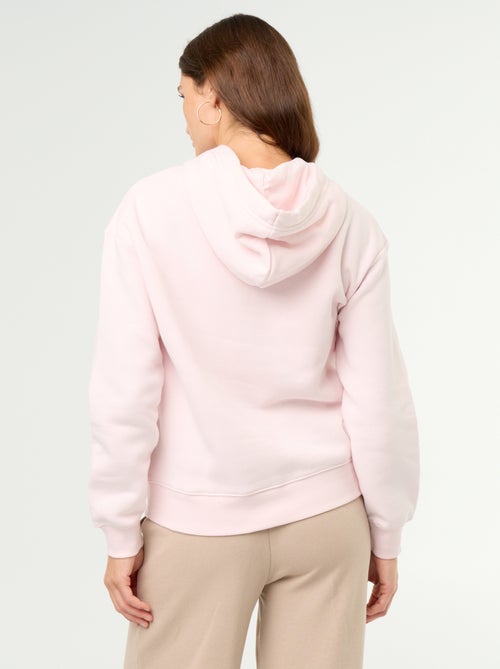 Effen hoodie met kangoeroezak - Kiabi