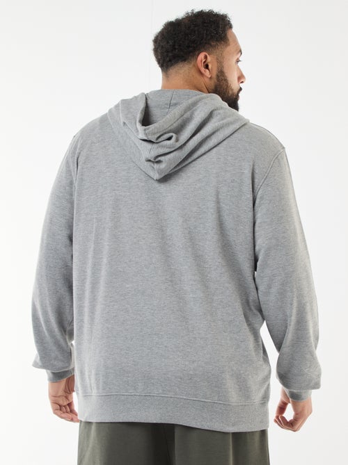 Effen hoodie met rits - Kiabi