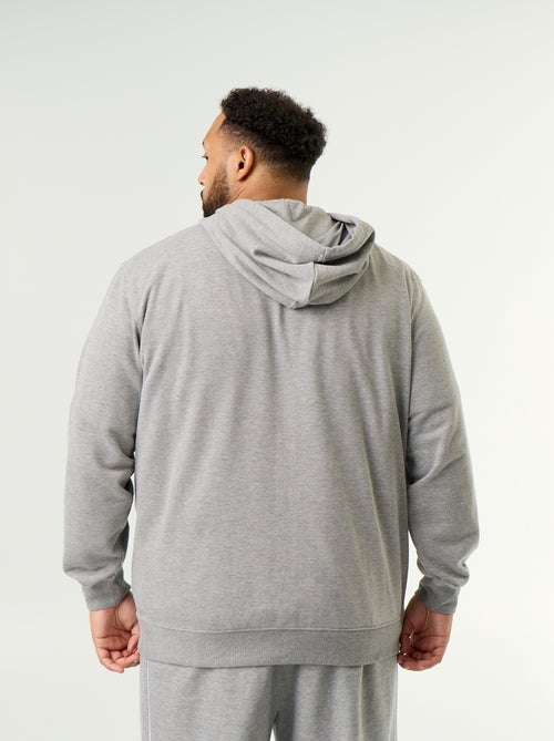 Effen hoodie met rits - Kiabi