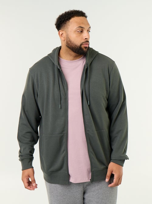 Effen hoodie met rits - Kiabi Effen hoodie met rits - Kiabi