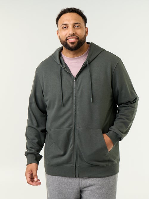 Effen hoodie met rits - Kiabi Effen hoodie met rits - Kiabi