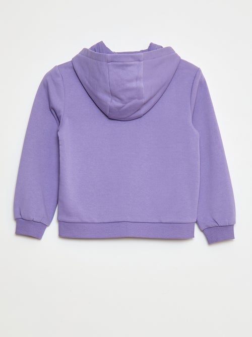 Effen hoodie met rits - Kiabi