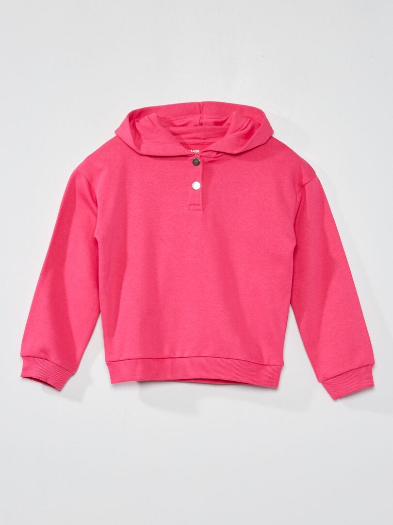 Effen hoodie roze - Kiabi