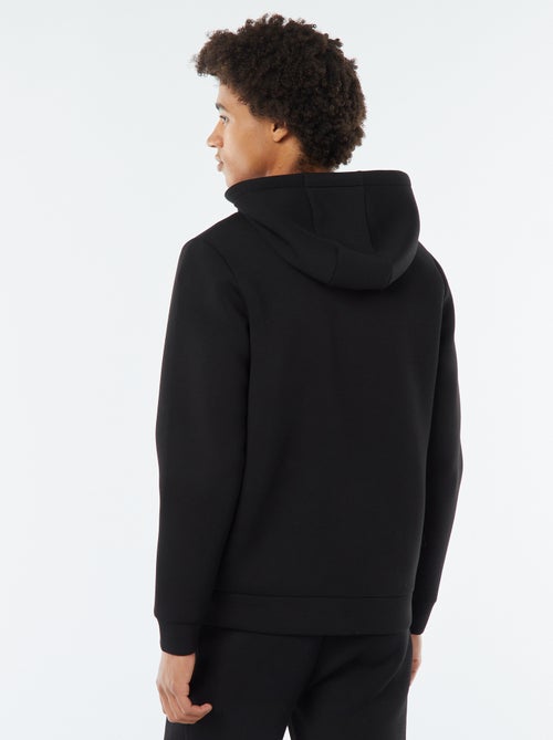 Effen hoodie van neopreenachtige stof - Kiabi