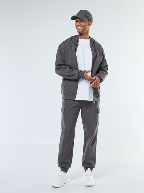 Effen hoodie van piquétricot - Kiabi